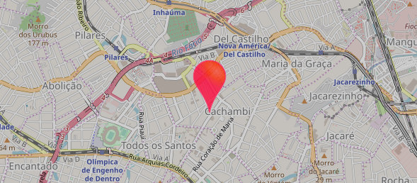 Mapa da Johnny Rockets no Shopping Estação Cuiabá